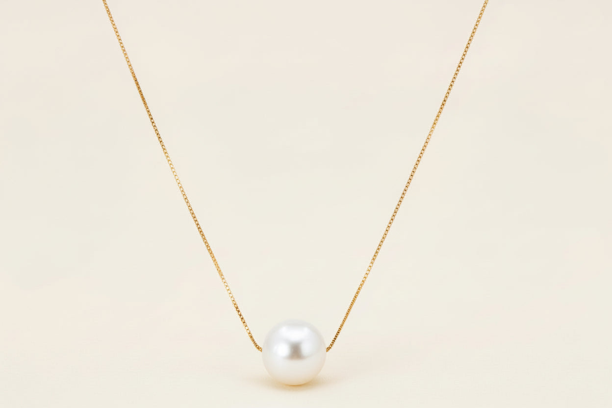 Montecito Freshwater Pearl Drop Necklace | Gold-Filled Pearl Necklace