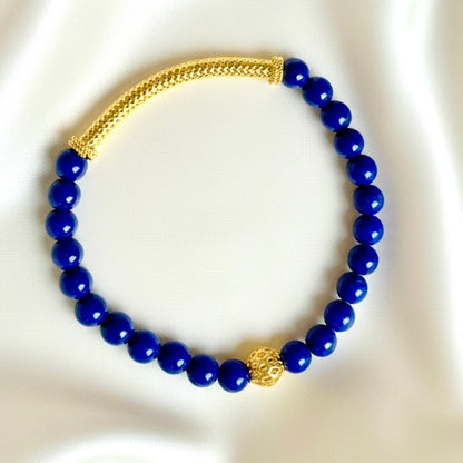 Capri Cobalt Lapis & Gold Vermeil Resort Bracelet