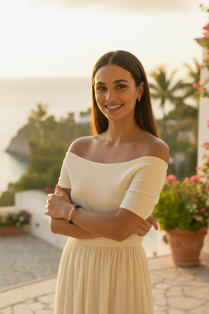 Capri Cobalt Lapis & Gold Vermeil Resort Bracelet