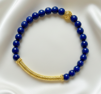 Capri Cobalt Lapis & Gold Vermeil Resort Bracelet