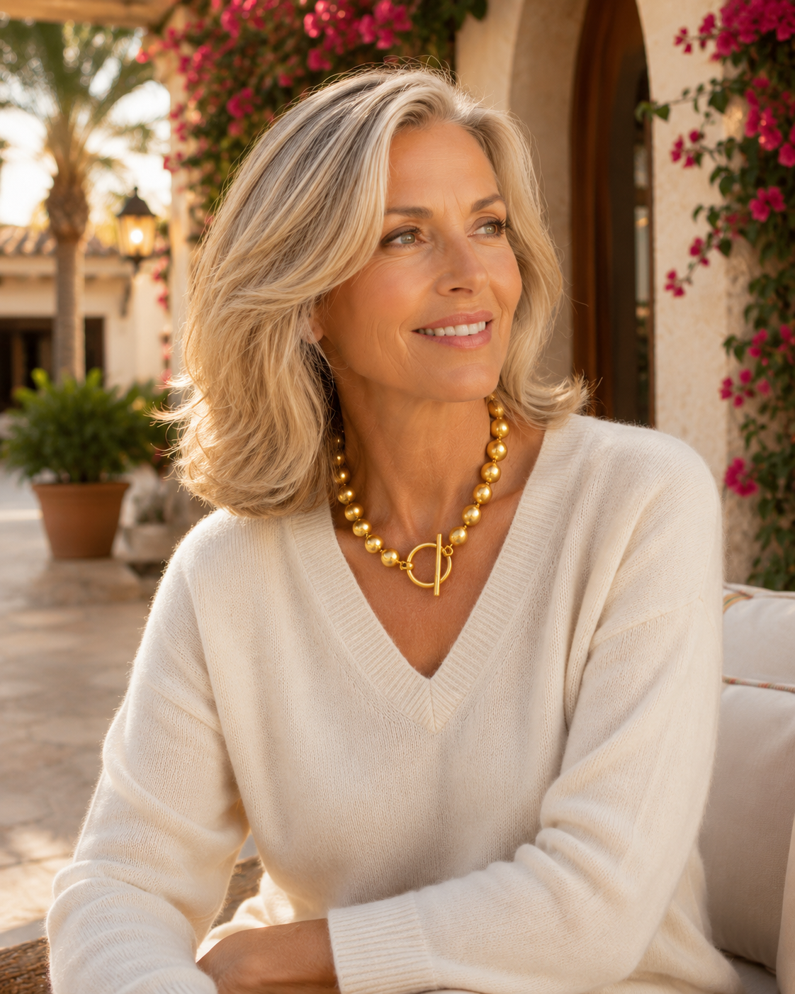 Montecito 22K Brushed Gold Vermeil Statement Collar Necklace