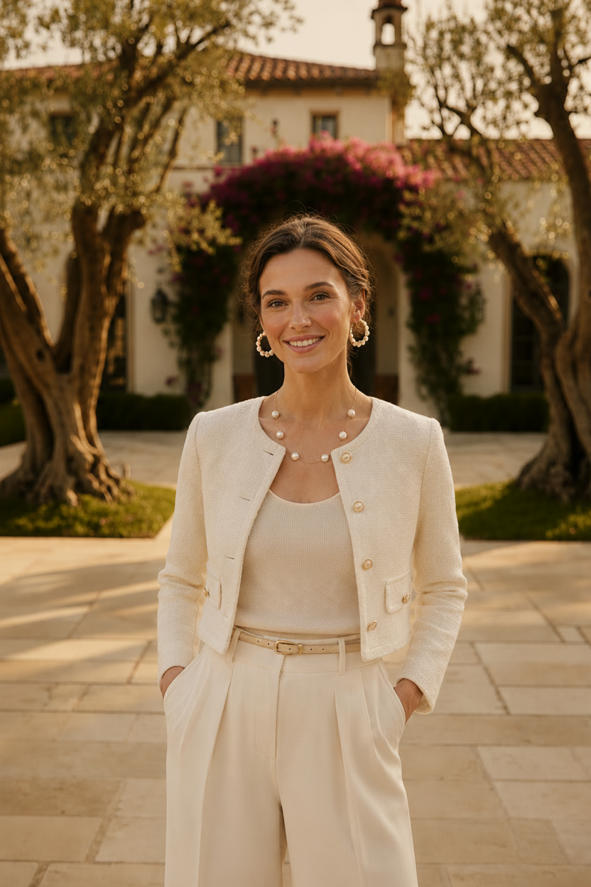 Montecito Coin Pearl Necklace & Hoop Earring Set - Coastal Luxury Jewelry