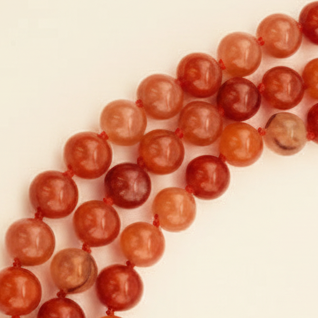 Capri Carnelian Triple-Strand Statement Necklace – AAAA Natural Red Carnelian & Pavé Silver Clasp Luxury Resort Jewelry