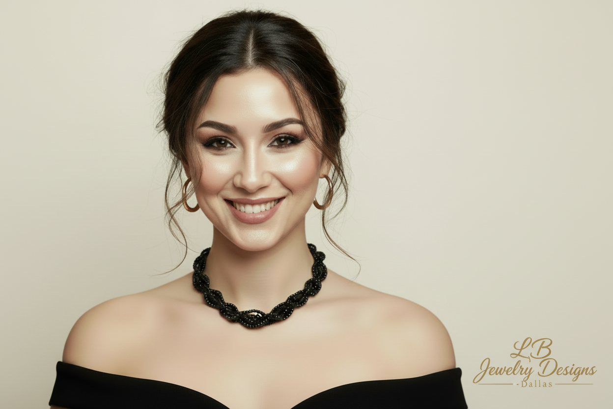 Black Spinel Couture Statement Necklace - 265 Carats