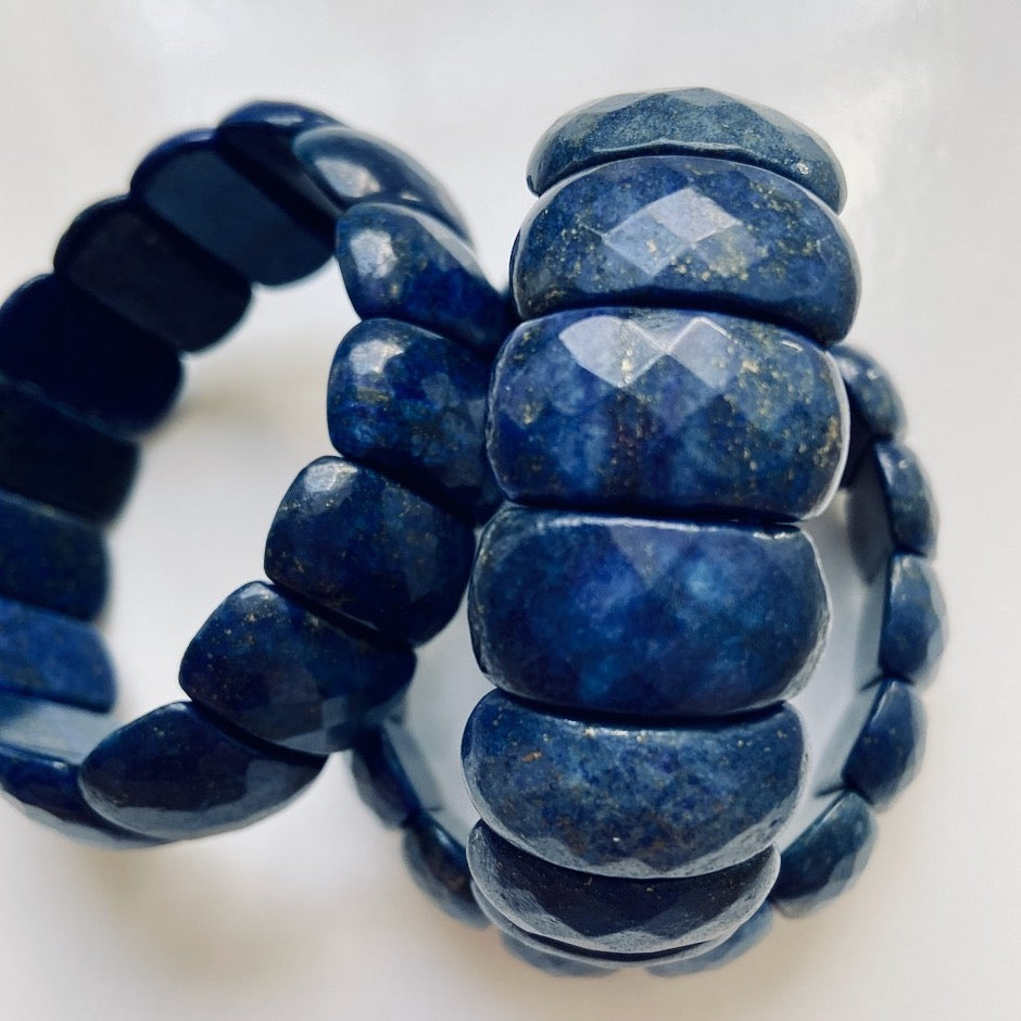 Lapis Lazuli Gemstone Statement Bracelet