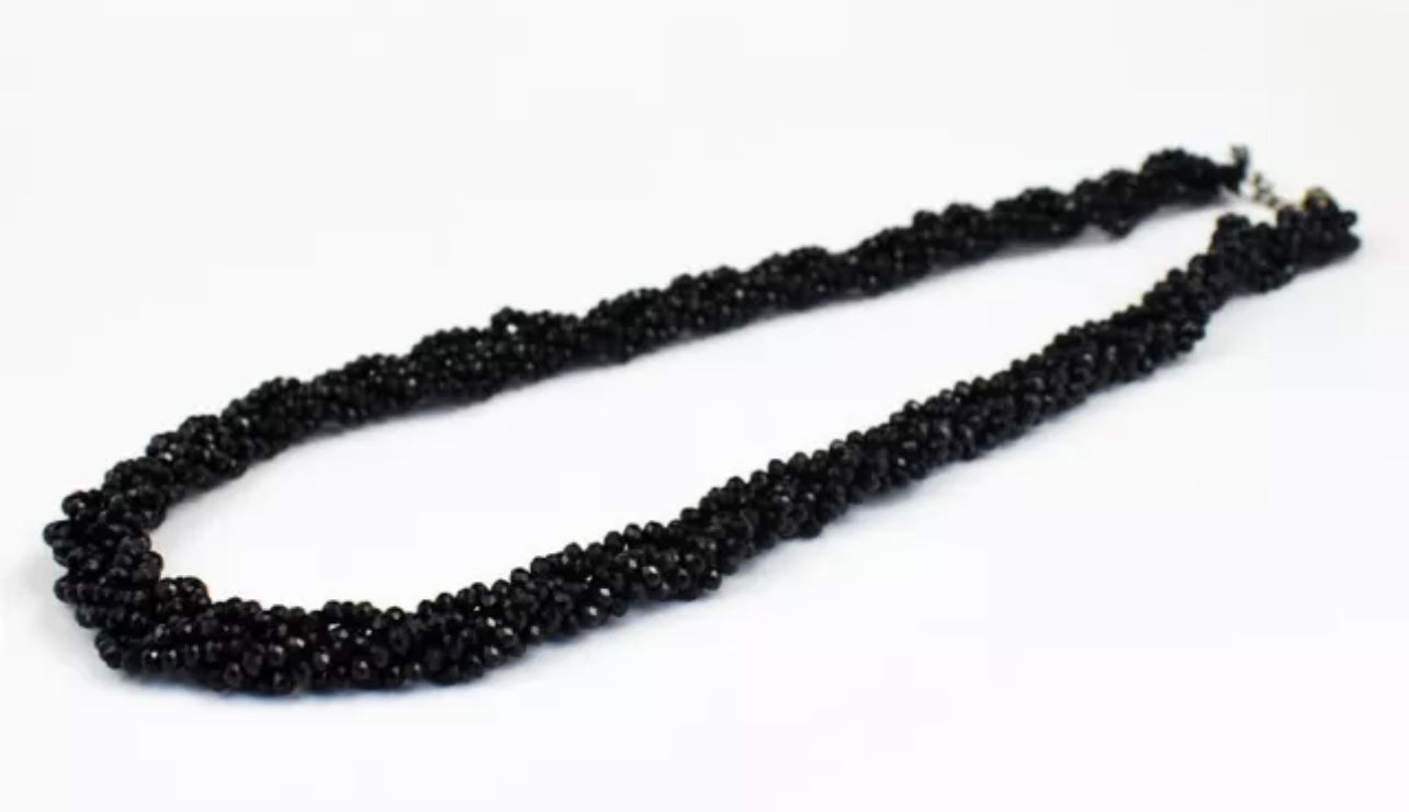 Black Spinel Couture Statement Necklace - 265 Carats
